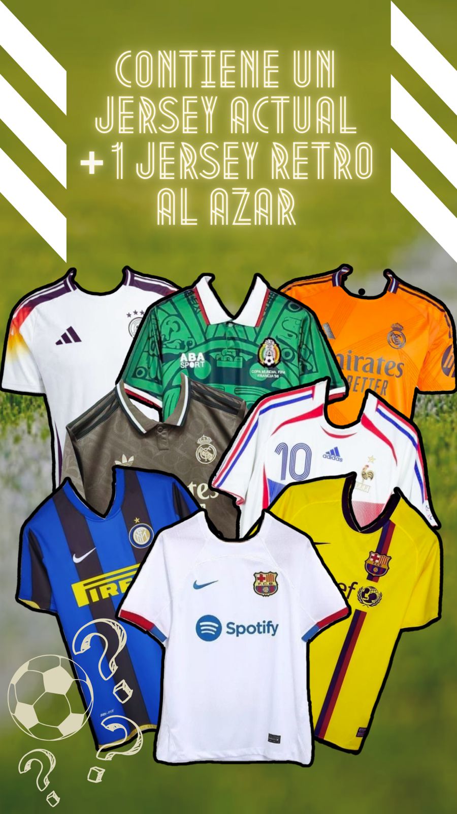 JERSEY ACTUAL + JERSEY RETRO AL AZAR